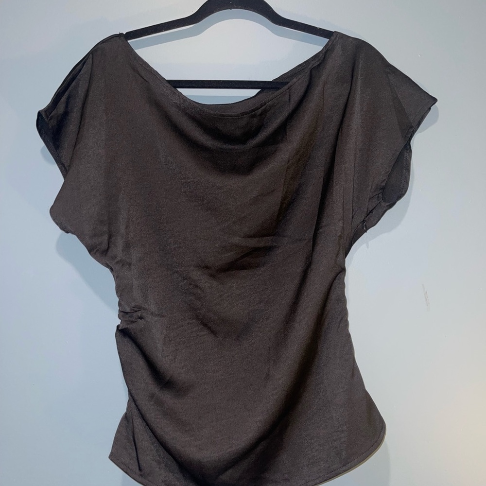 Off the Shoulder Elegant Black Women's Top